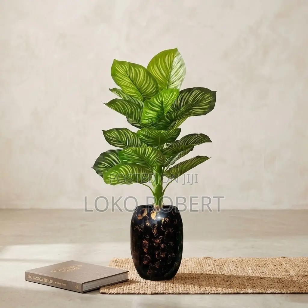 Artificial Flower Vase Plant Realistic Faux Greenery for Home Decor