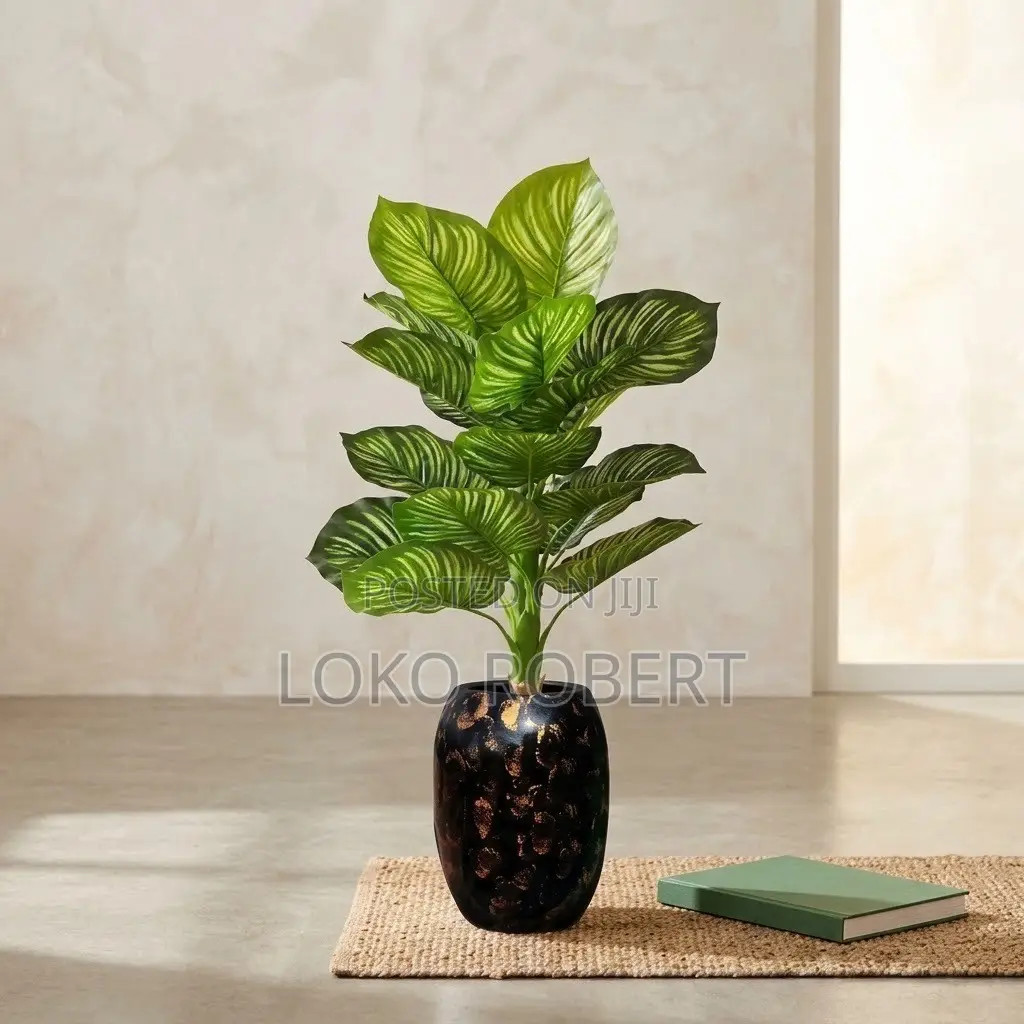 Artificial Flower Vase Plant Realistic Faux Greenery for Home Decor