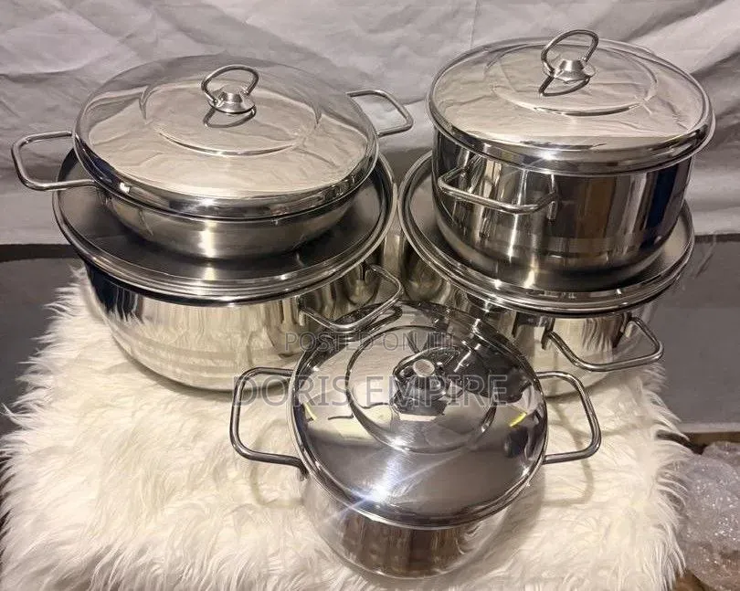 Korkmaz 10pcs Stainless Steel Pot 