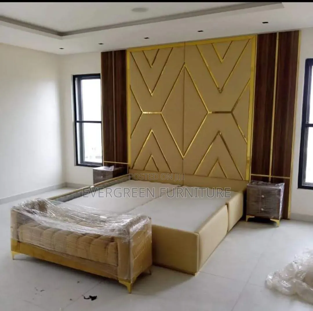 Customised 6 by 6 Bedframe With Ottoman