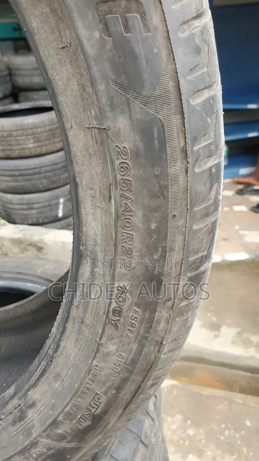 265/40 R22 First Grade Tokunbo Tyer #