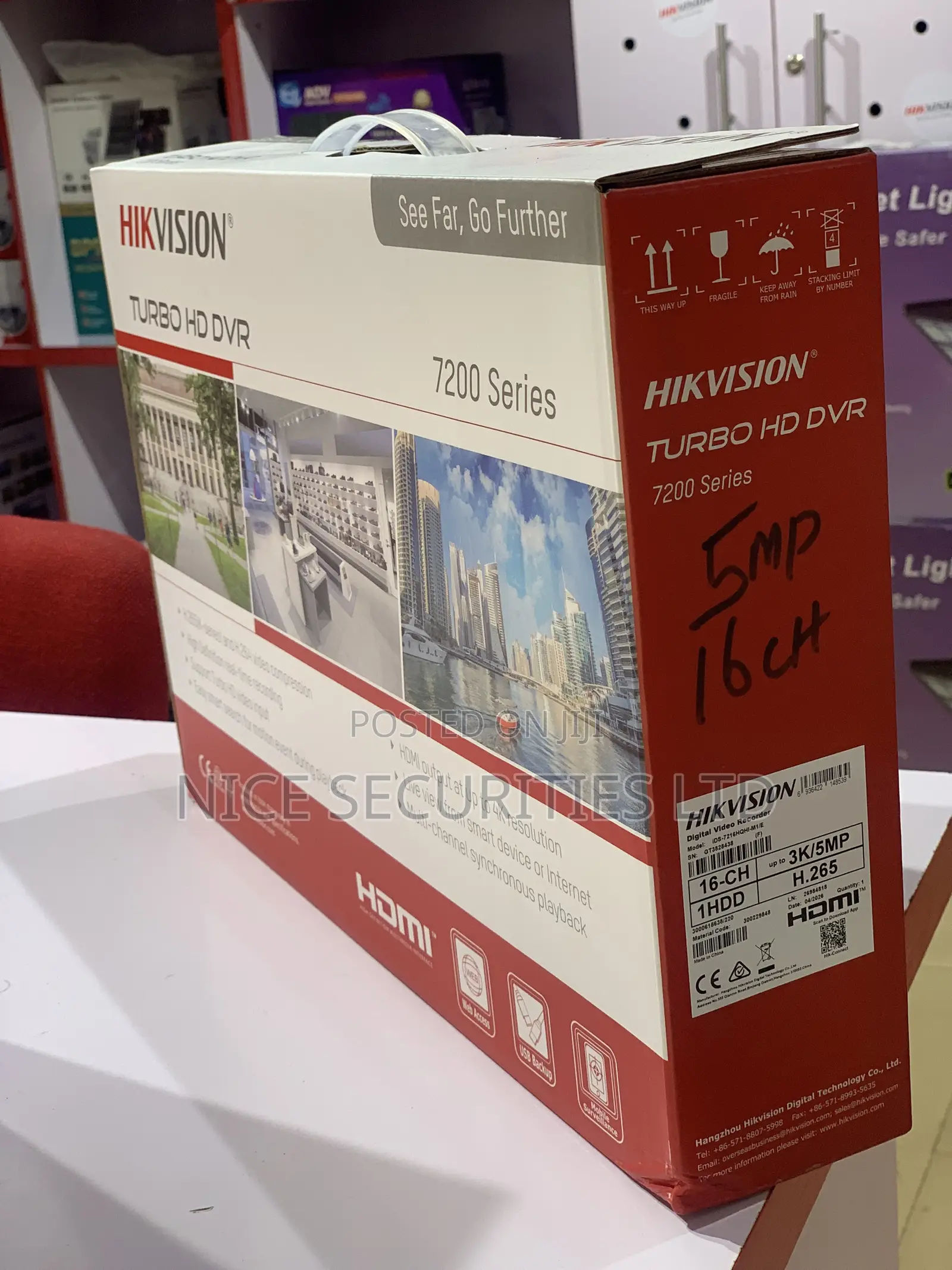 Hikvision Turbo HD 16-Channels, 5MP DVR
