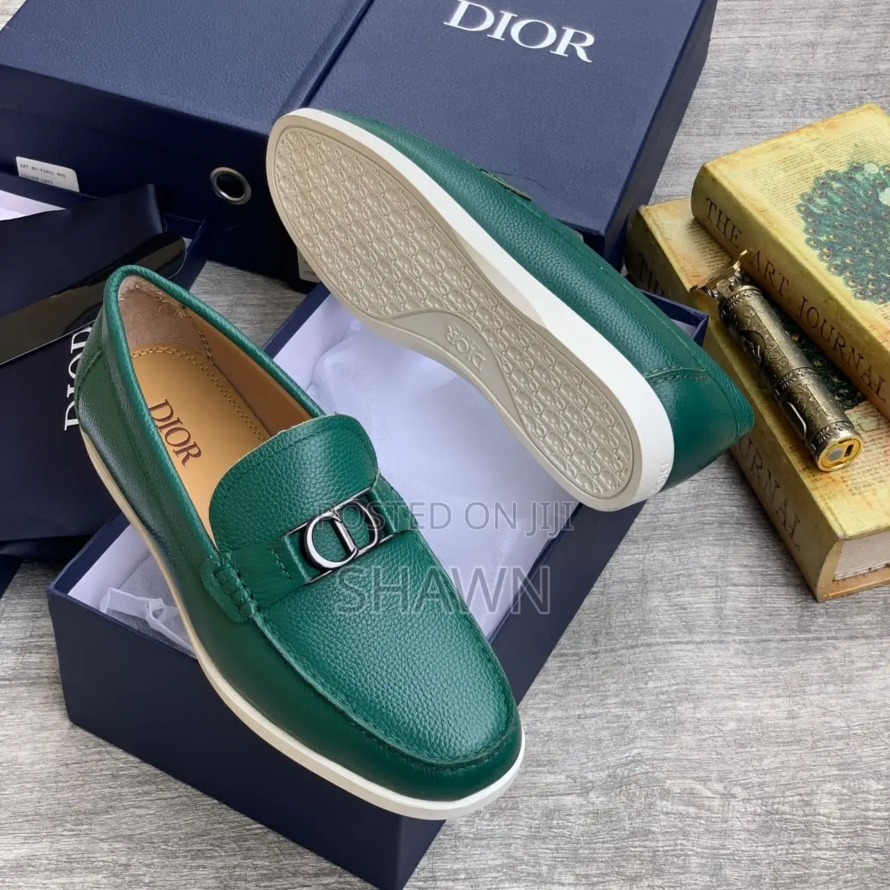 Christian Dior Leather Loafers