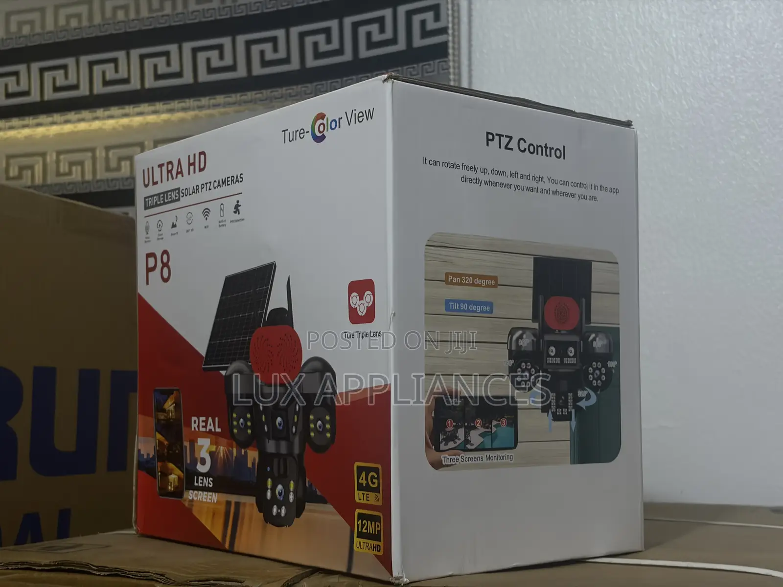 P9 12mp 4g Sim Solar PTZ Monitoring Camera
