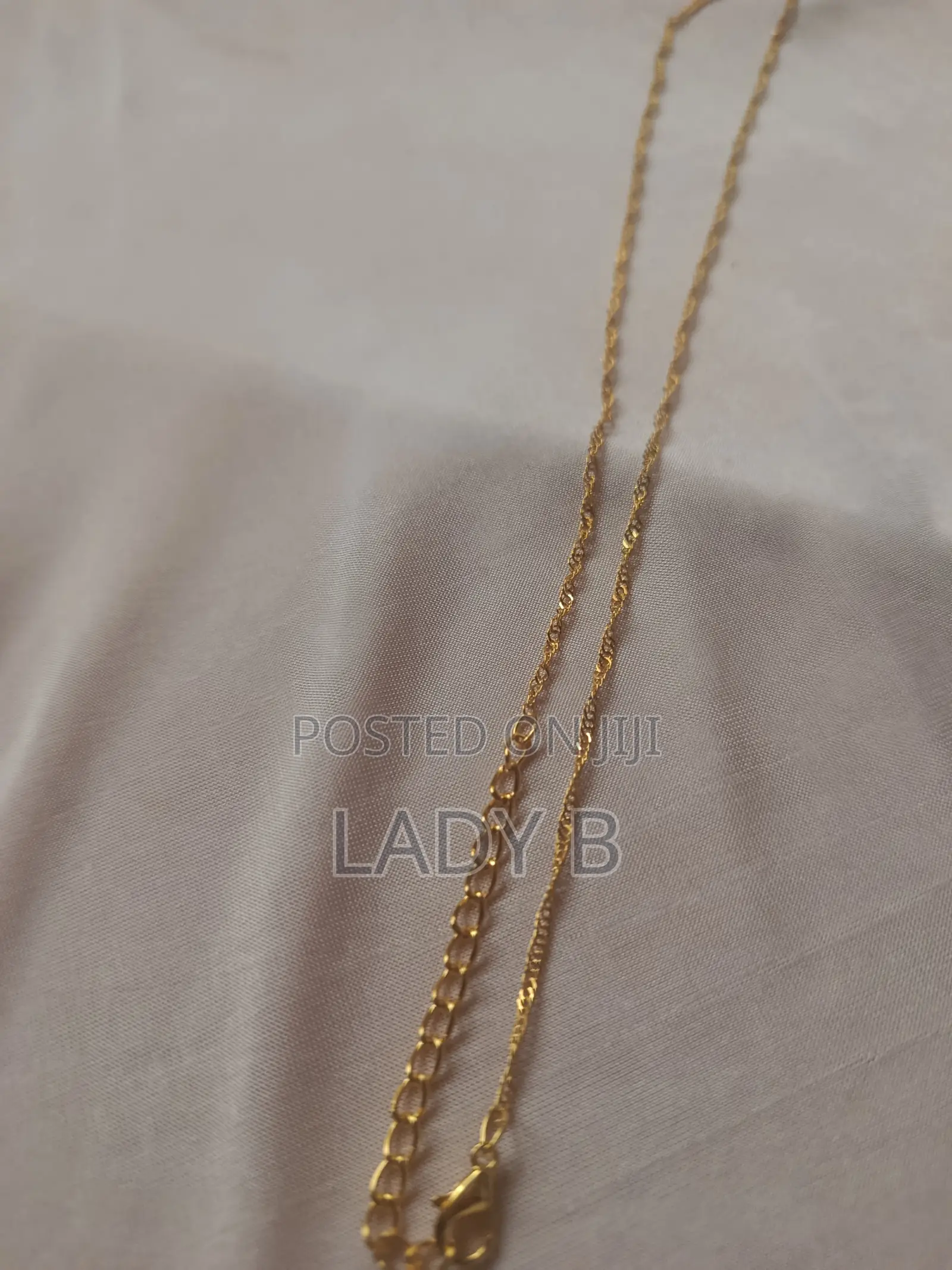 Elegant Gold-Plated Chain Necklace