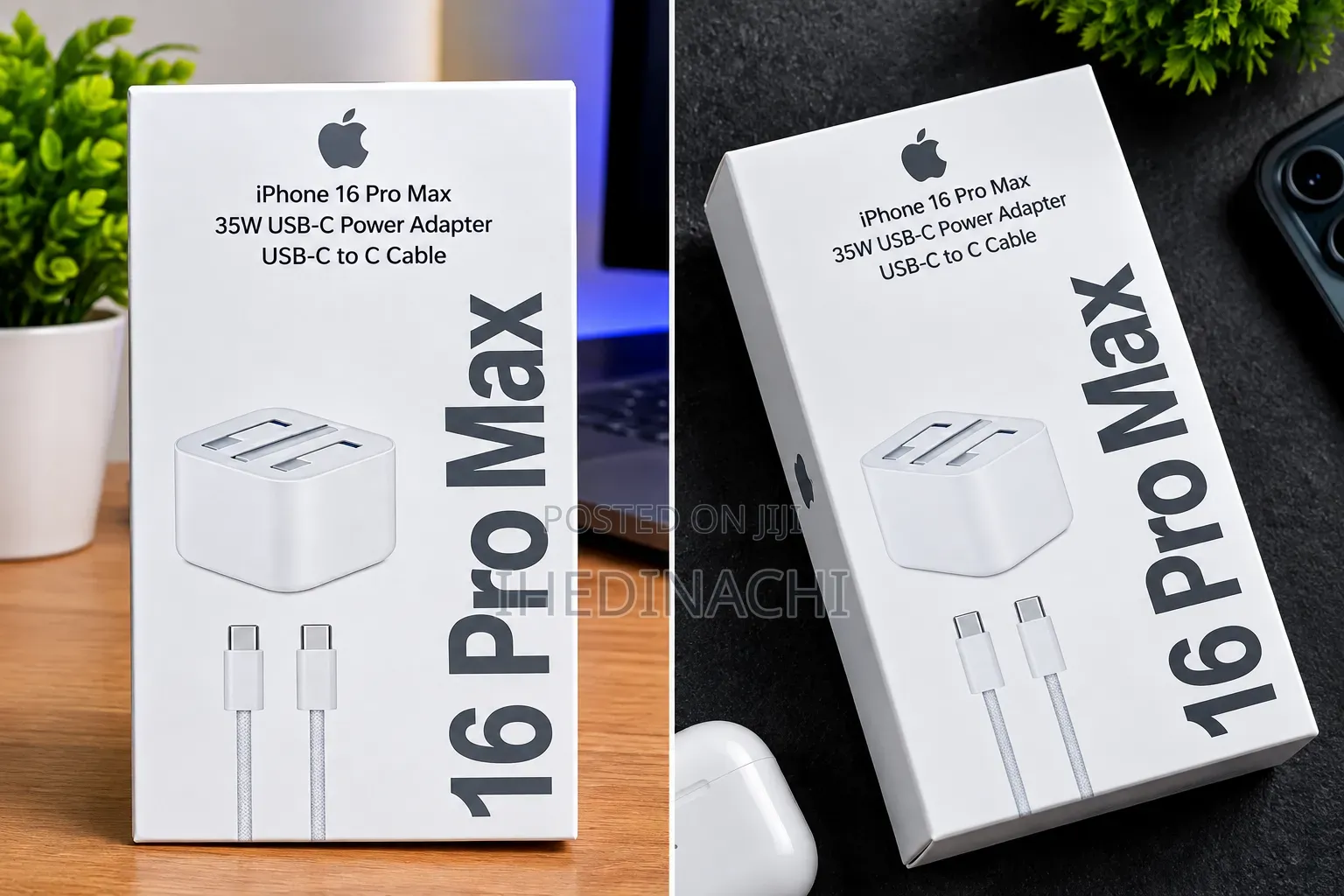 Original iPhone 16promax Charger 35 Watts Type C to Type C