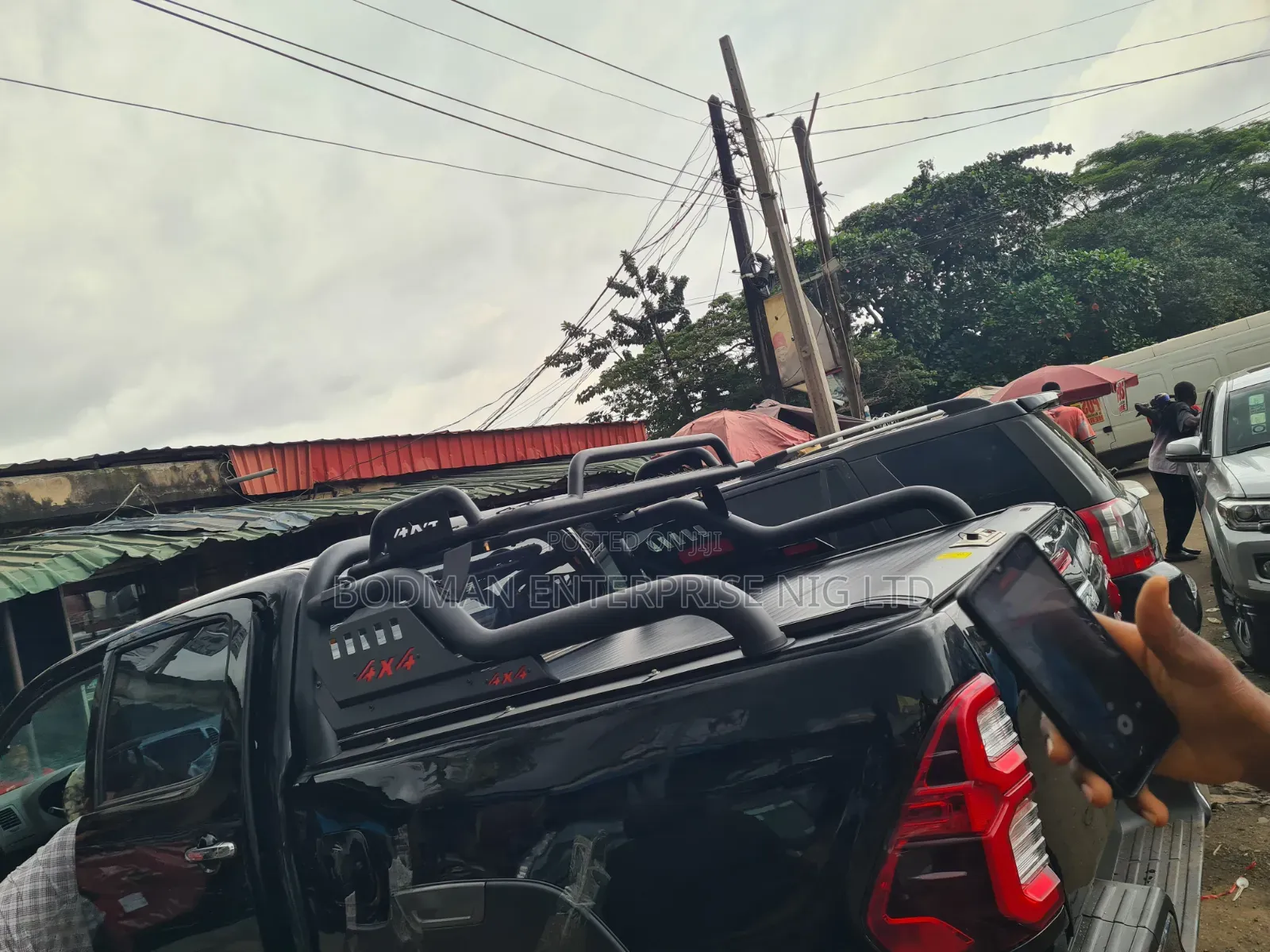 Rolling Boot Cover With Off-Road Bar for Toyota Hilux:;* 7