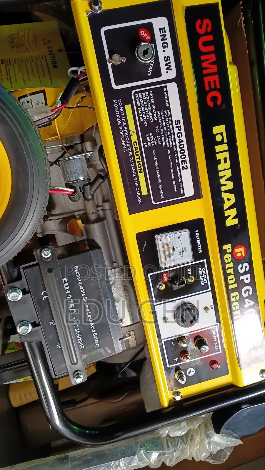 Firman SPG4000E2 4.8KVA Original Generator – Powerful Reliable