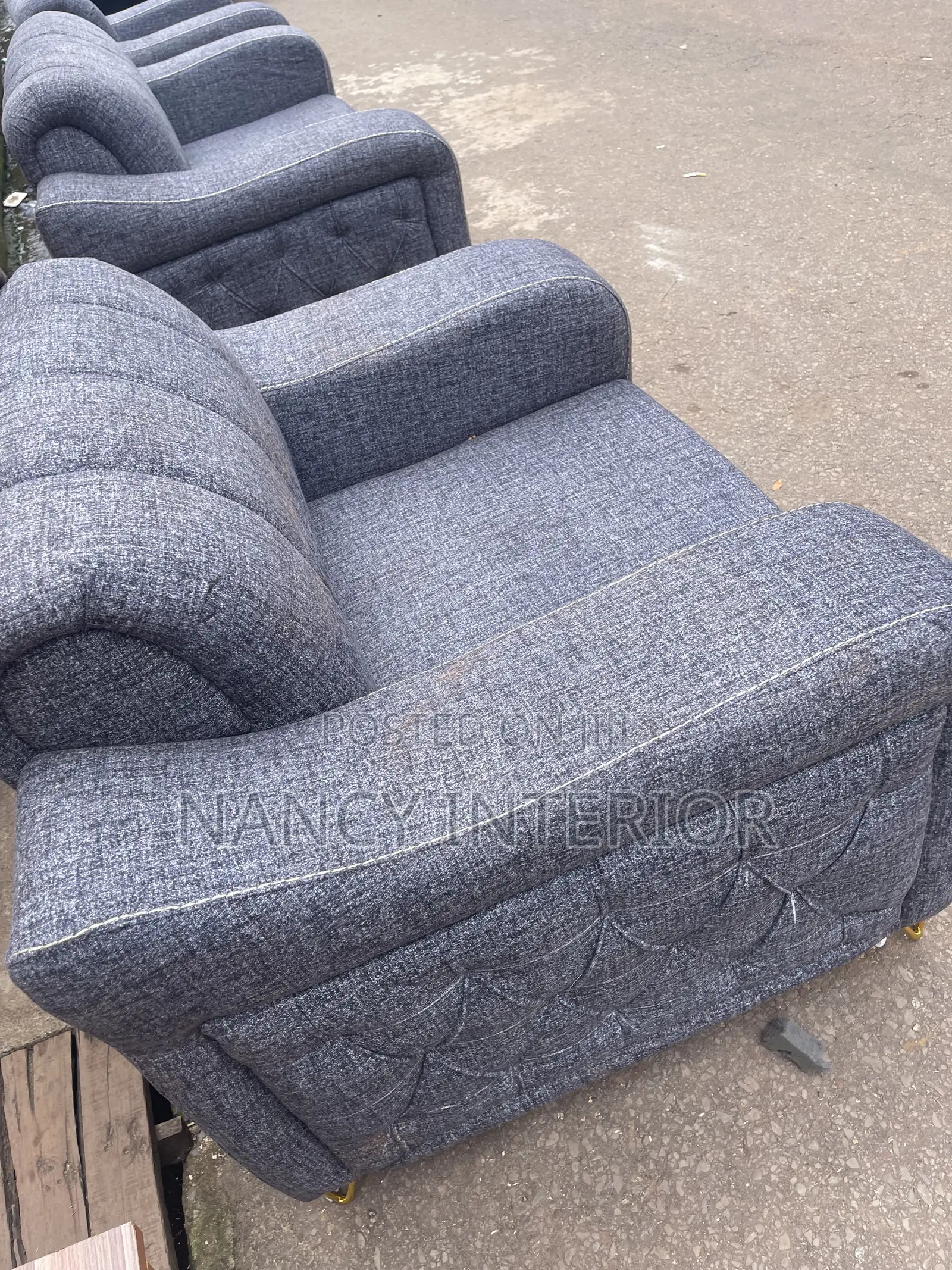 Set of Chair With Quality Fabric and Foam