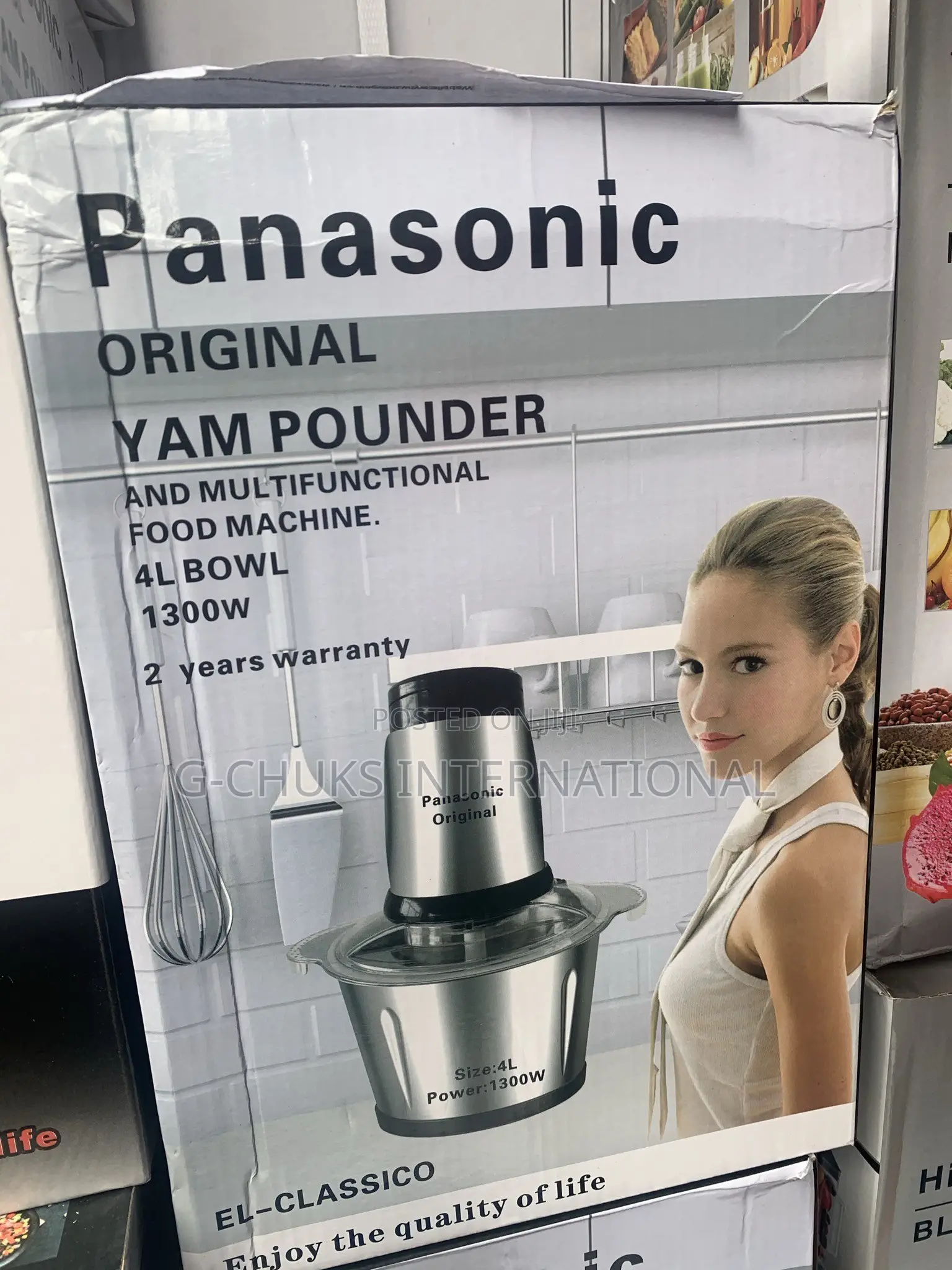 Stainless 4 Litres Electric Yam Pounding Machine,