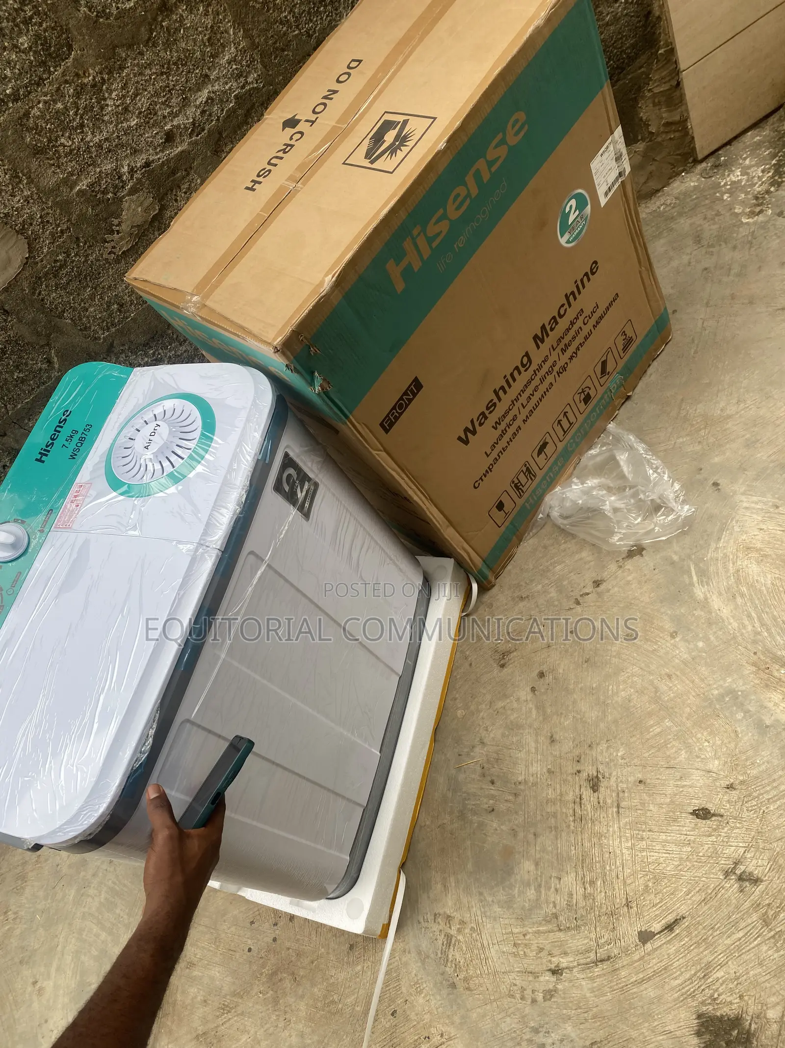 Hisense 7.5KG Twin Tub Manual Washing Machine