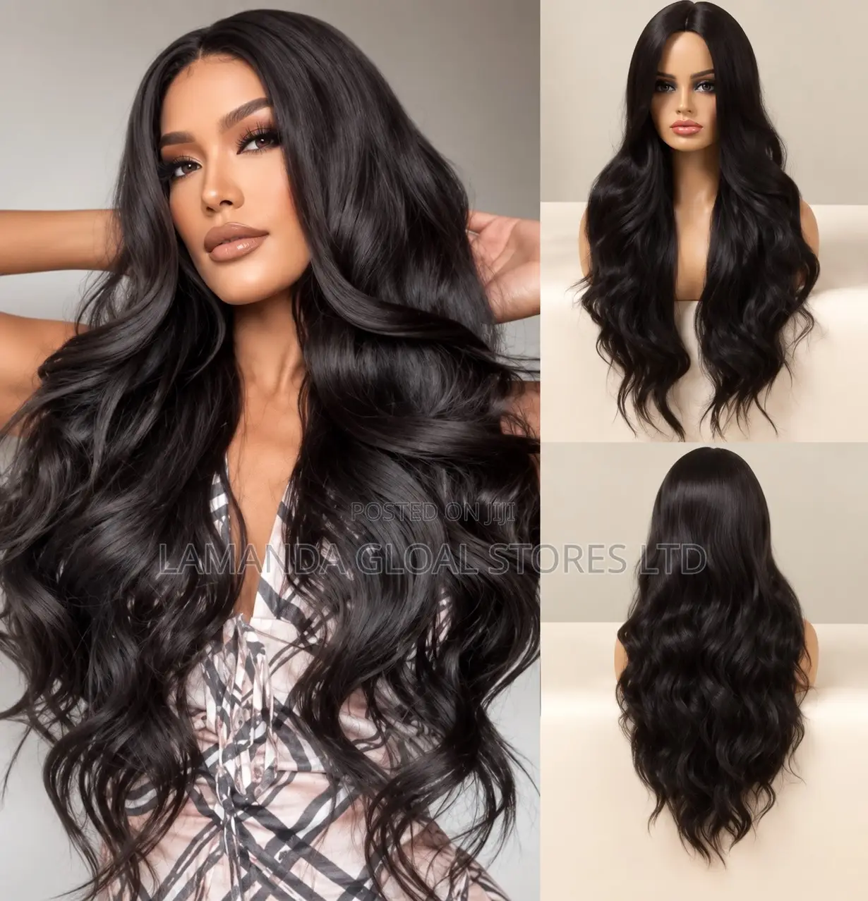 Long Body Wave Middle Part HD Lace Front Human Hair Wig
