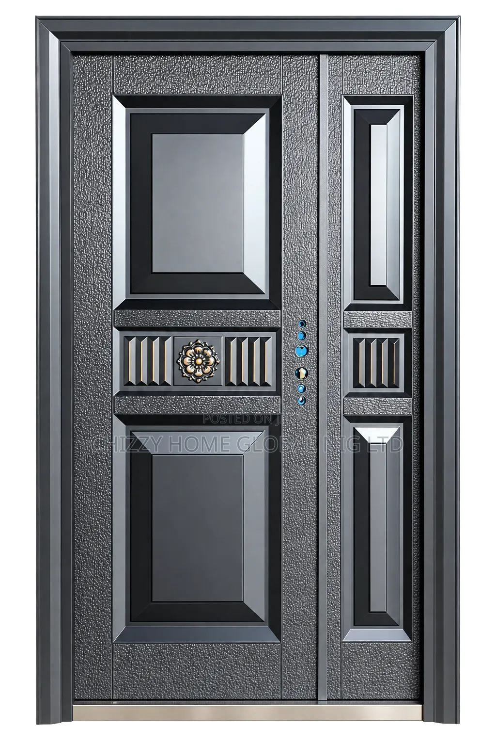 "Armored Pure Copper Cast Villa Entrance Door. 7ft by 4ft