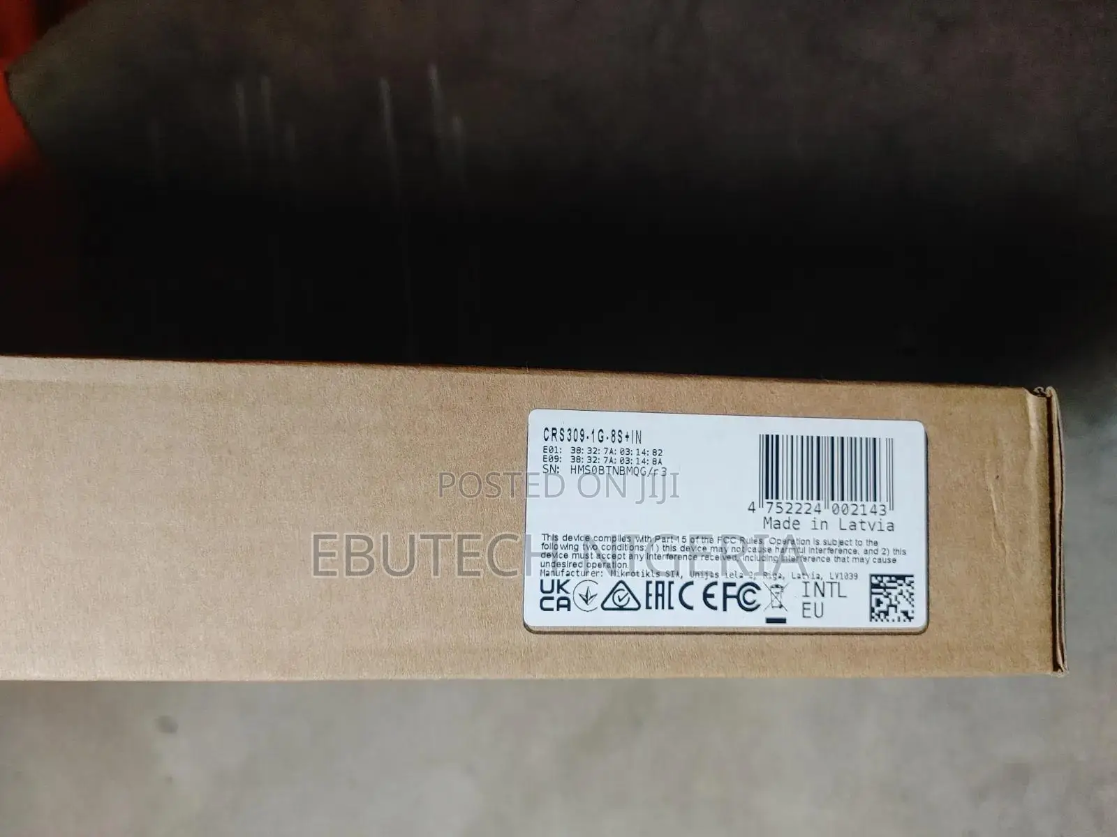 Mikrotik CRS309-1G-8S+ Managed Gigabit Ethernet(10/100/1000)White(PoE)