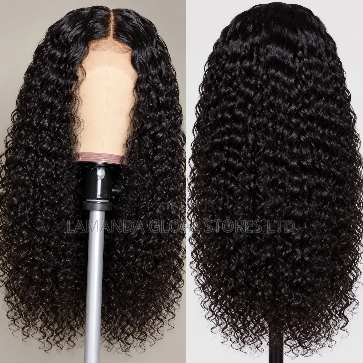 Long Curly Middle Part HD Lace Front Human Hair Wig