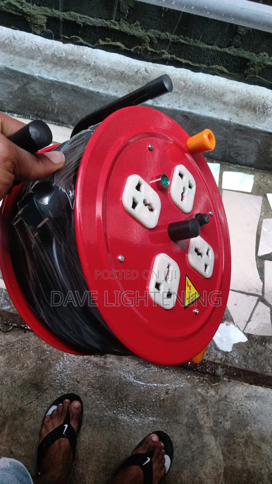 Heavy Duty Extension Cable Reel 50m/4-Way Power