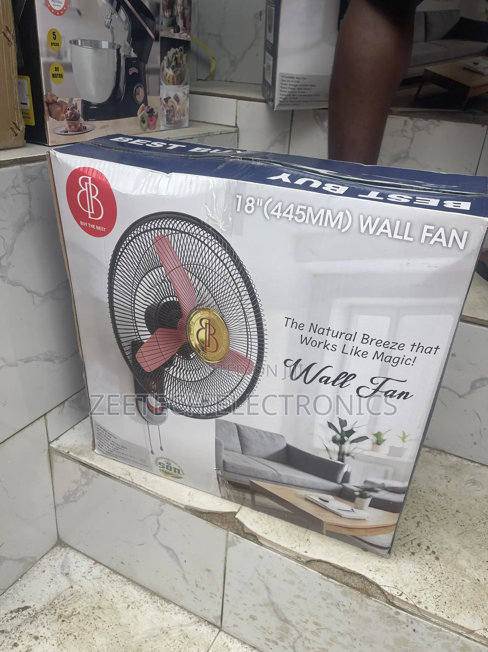 Best Buy 18-Inch Wall-Mounted Electric Fan