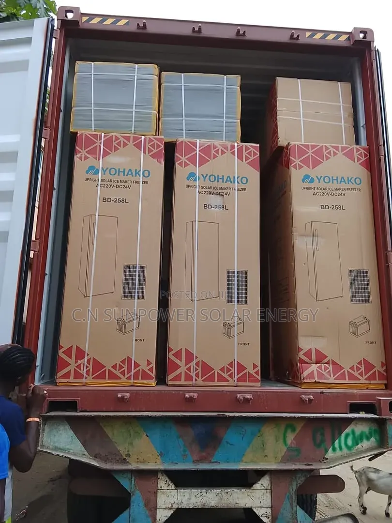 258L Yohako Upright Solar Icemaker Freezer