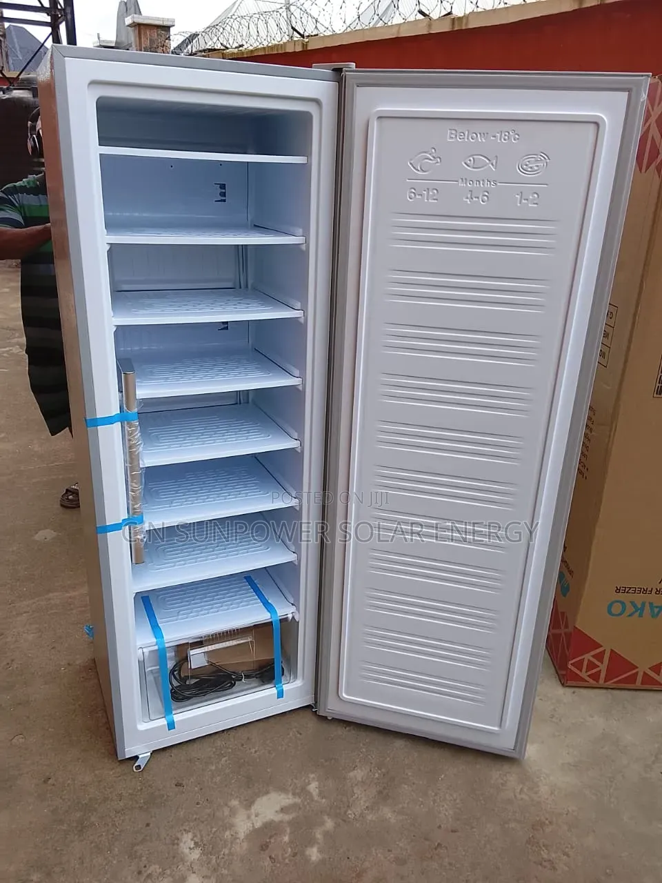 258L Yohako Upright Solar Icemaker Freezer