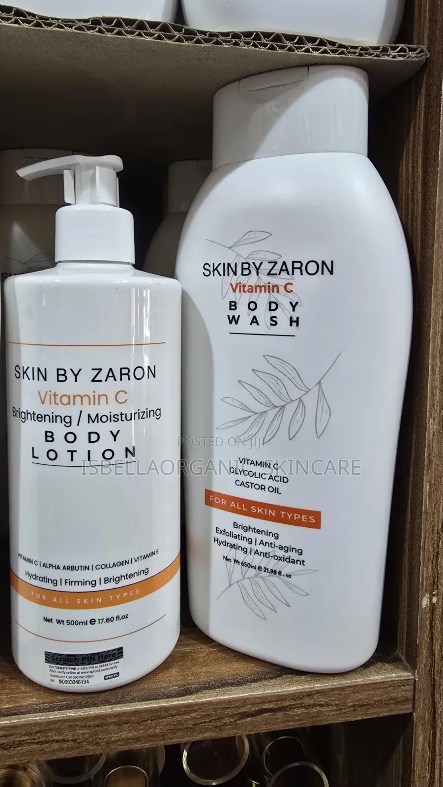 Skin by Zaron Vitamin C Body Lotion and Wash