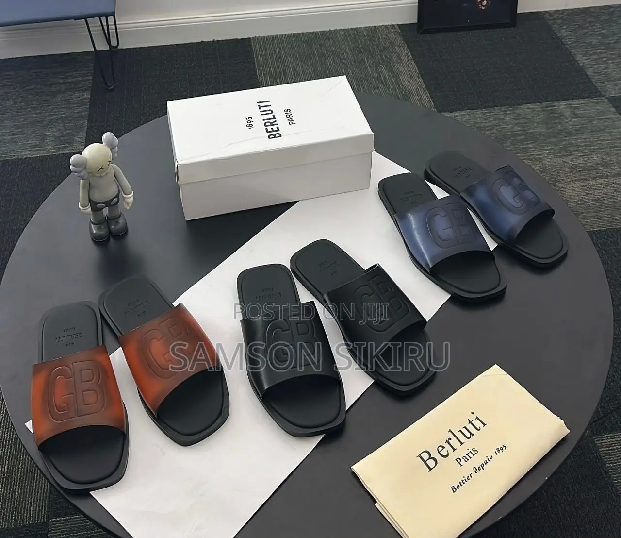 *New Berluti Leather Slippers Available in 3 Colours