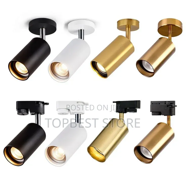 Track Spot Light Gold Body Aluminum Material Quality