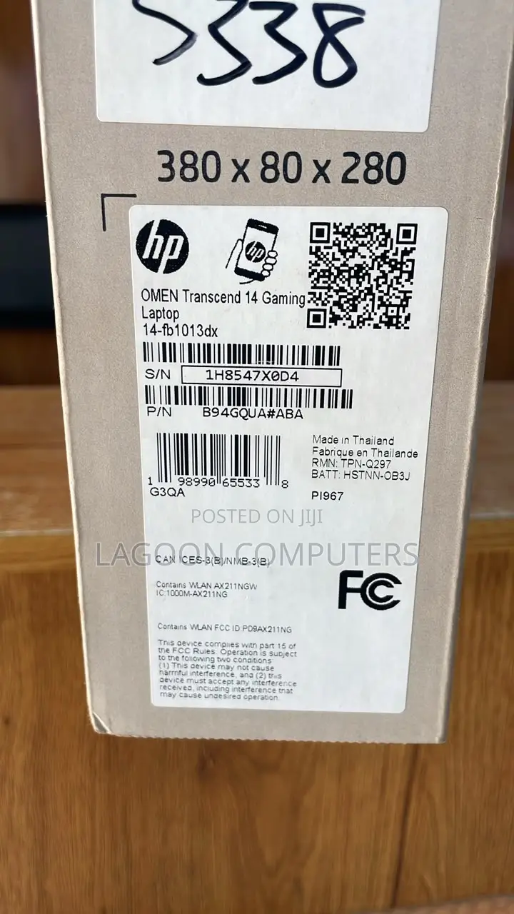 New HP Omen Transcend 14-fb0023dx 32GB Intel Core Ultra 7 SSD 32GB