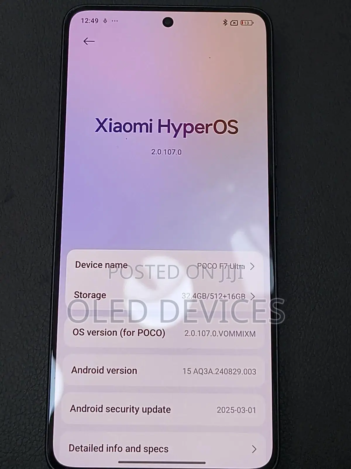 Xiaomi Poco F7 Ultra 512 GB Yellow
