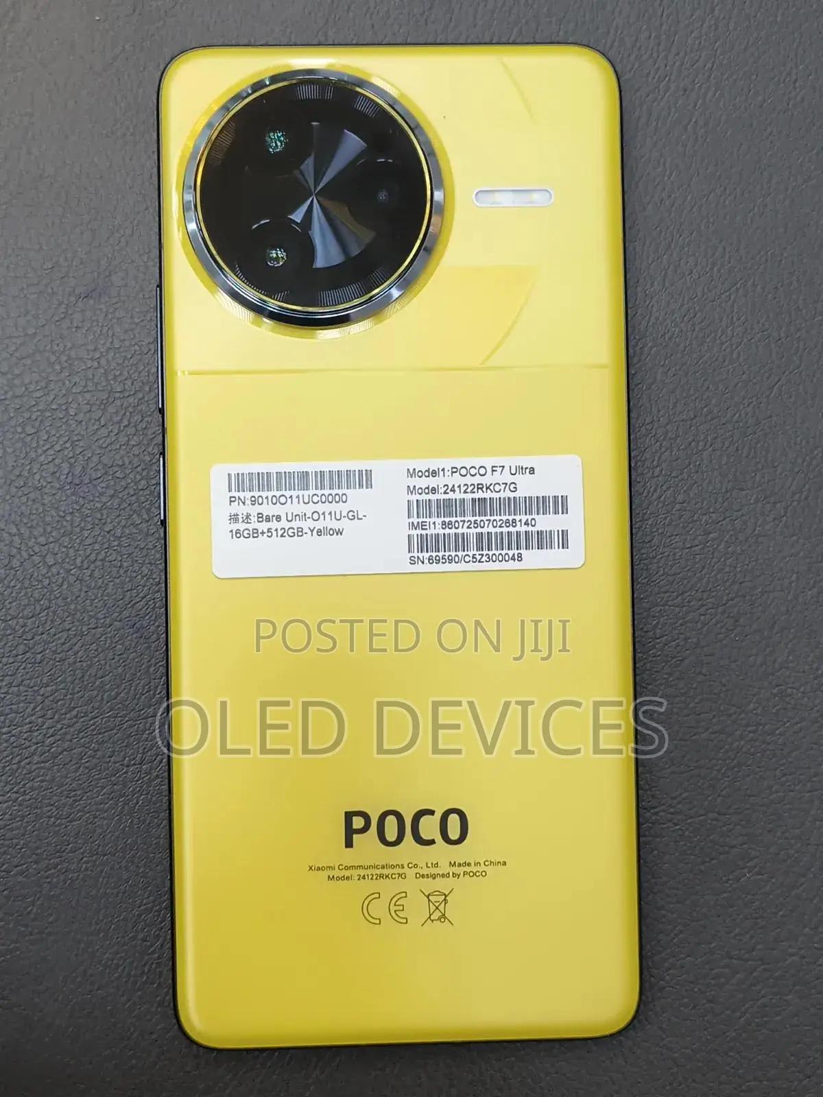 Xiaomi Poco F7 Ultra 512 GB Yellow