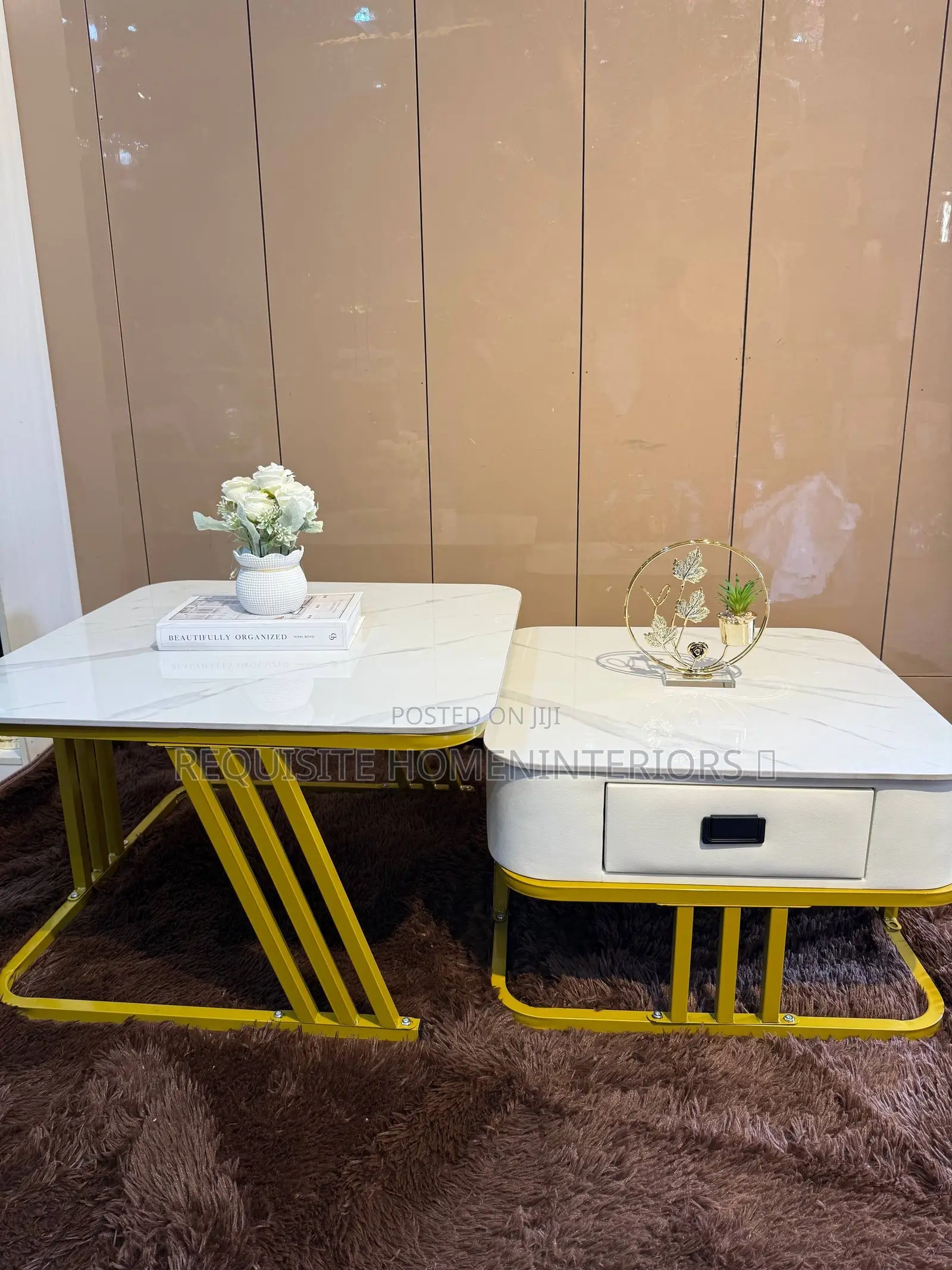 Luxury Marble Drawer Center Table