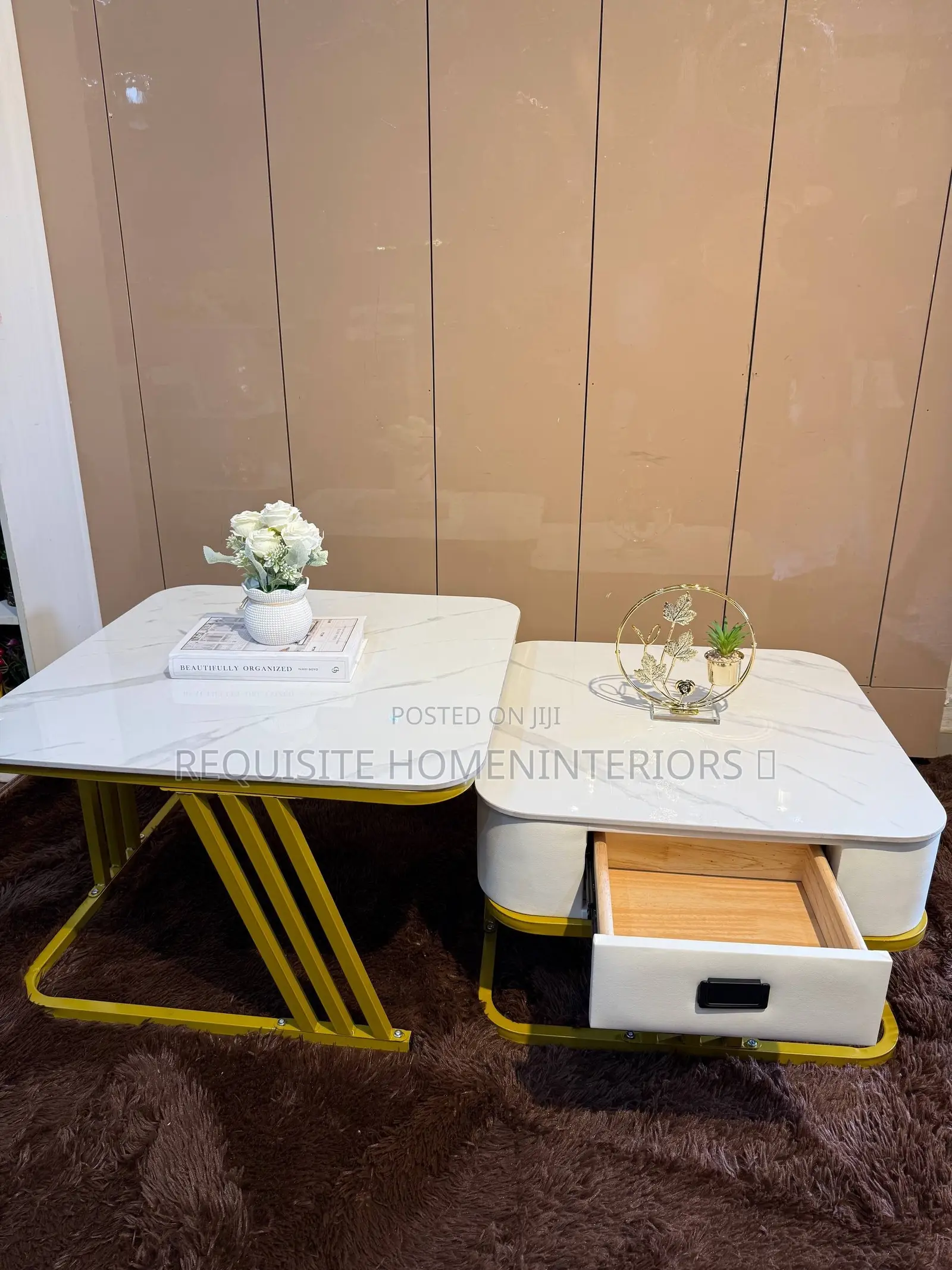Luxury Marble Drawer Center Table