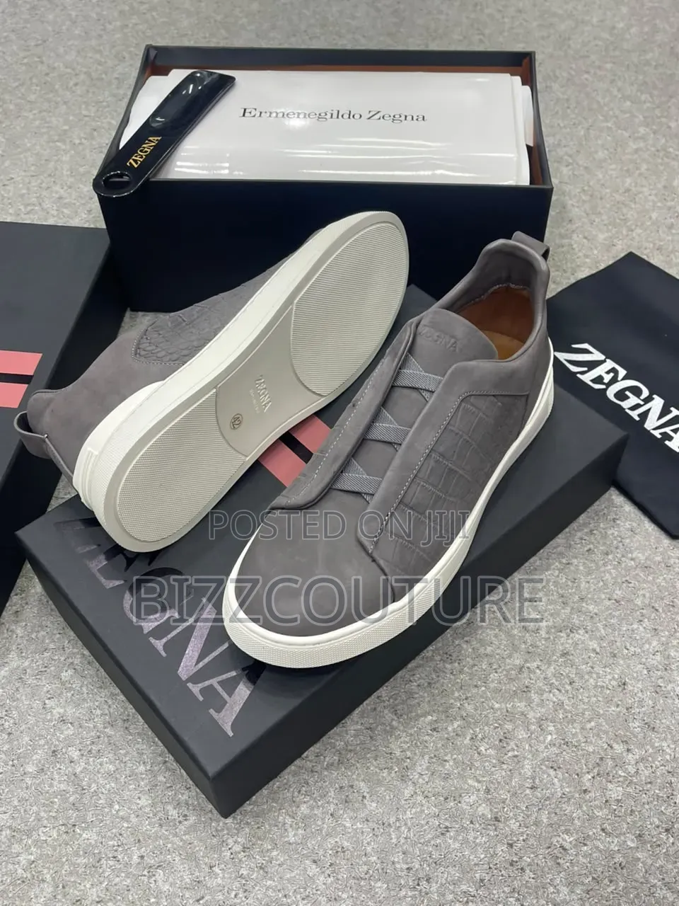 Original Zegna Men's Sneakers 100% Authentic Guaranteed