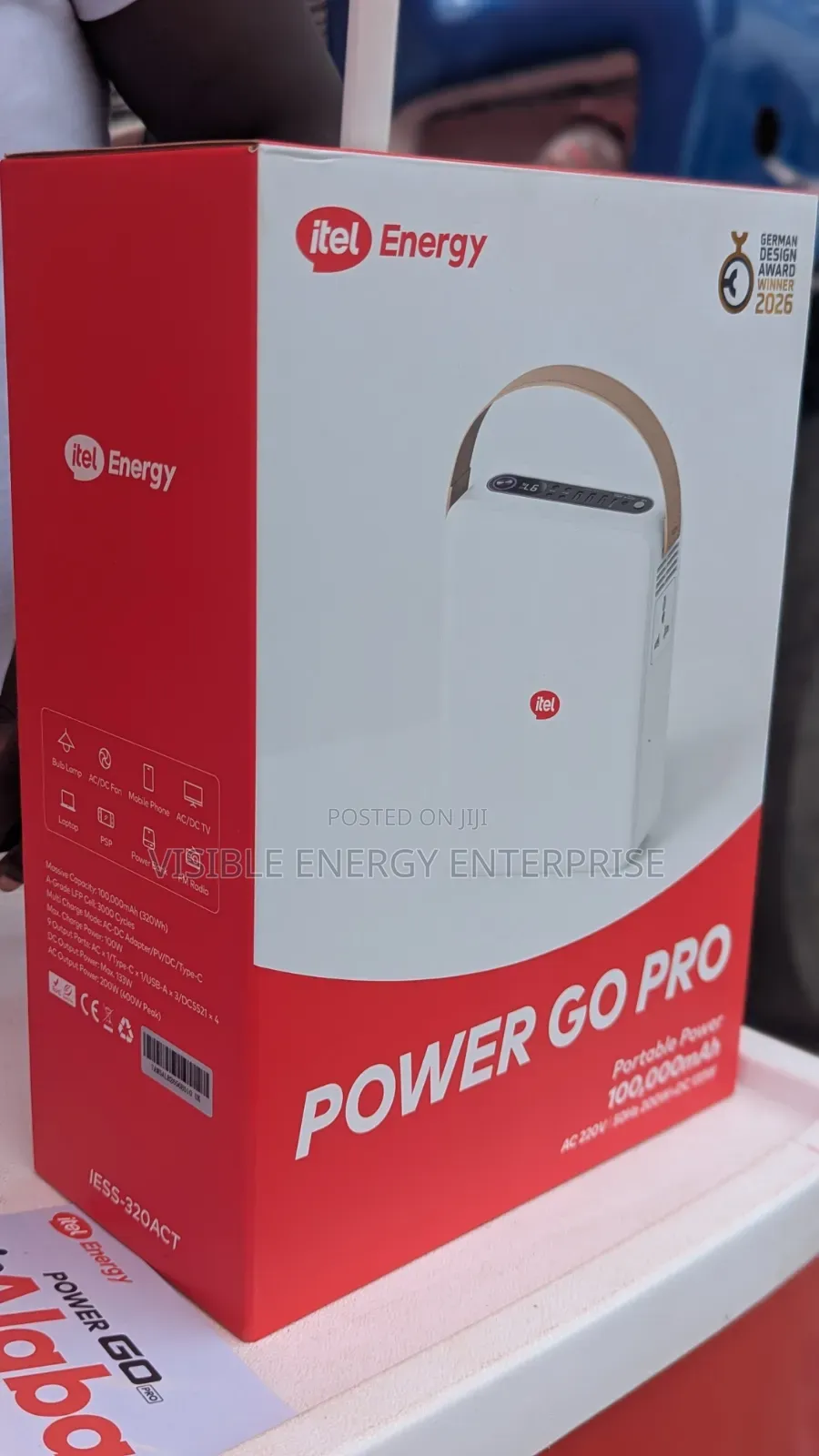 Itel Power-Go Pro | 100,000mAh (320Wh) Portable Power Station
