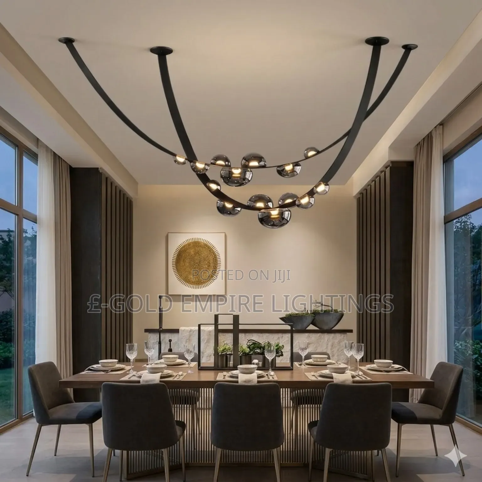 Luxury Modern Chandelier – Elegant Dining Room LED Pendant Light