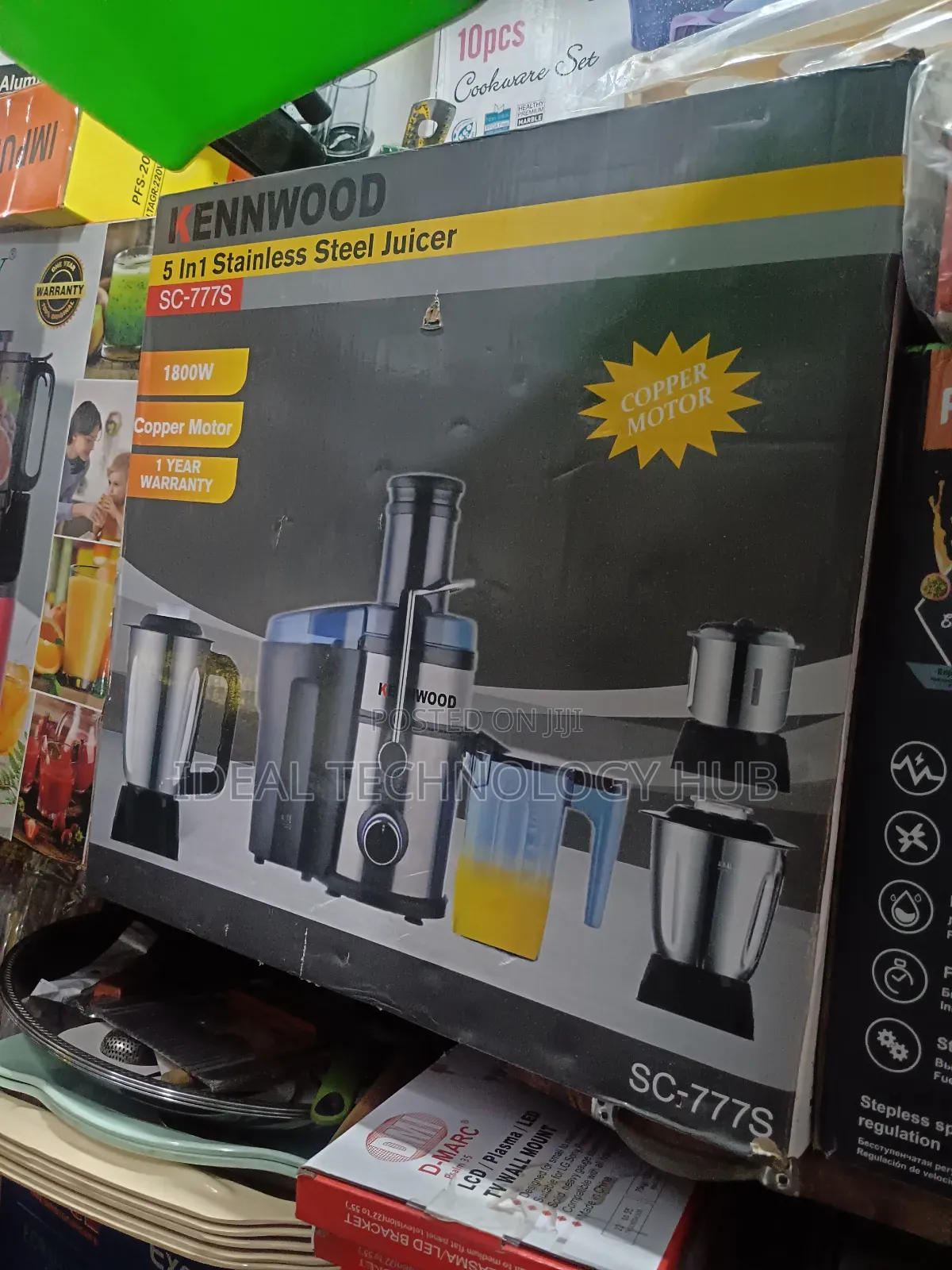 Kenwood 5 in 1 Stainless Steel Juicer and Blender Sc777s