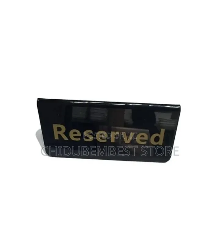 Table Reserve Sign