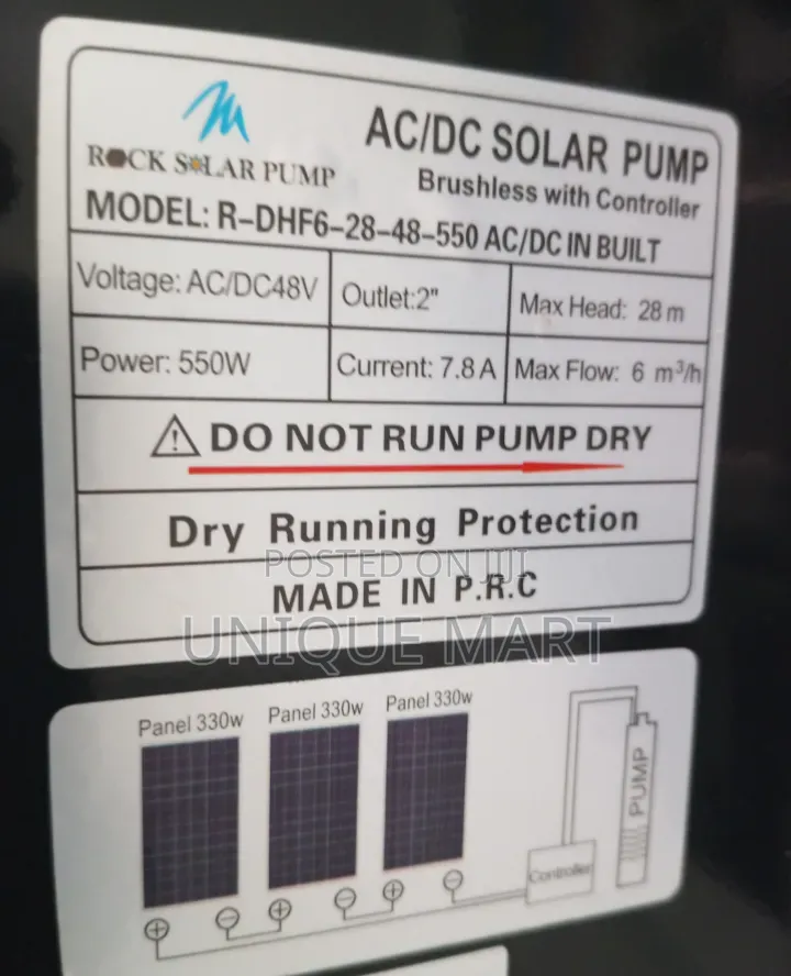 1.5HP AC/DC Irrigation Solar Hybrid Surface Pump. 100% Copper Coil