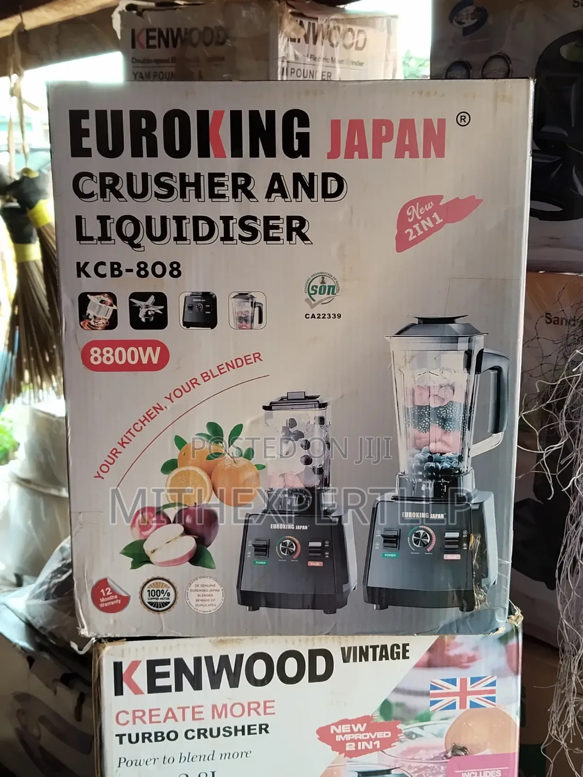 Euroking Japan KCB-808 Crusher Liquidiser Blender 8800W