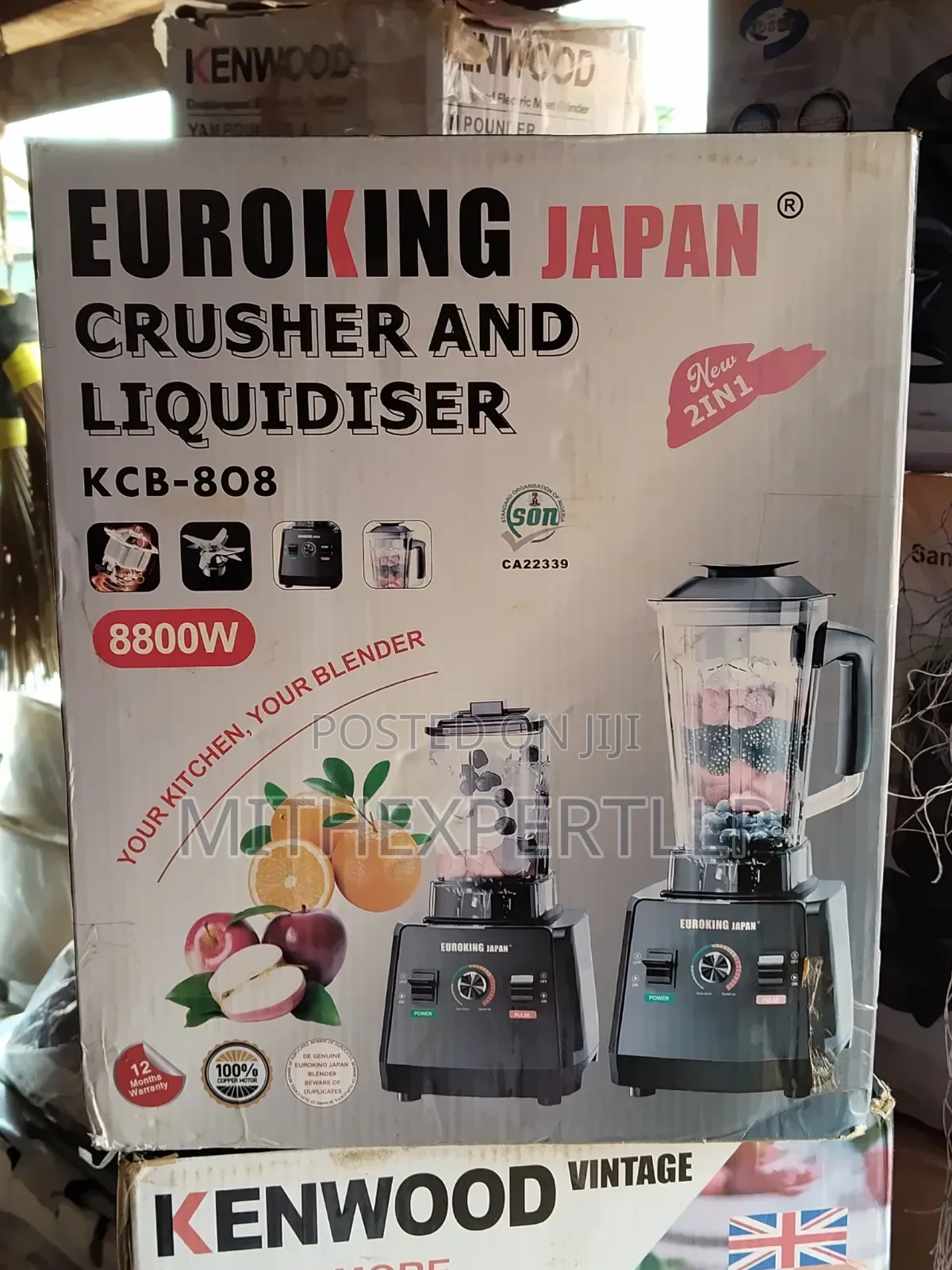 Euroking Japan KCB-808 Crusher Liquidiser Blender 8800W