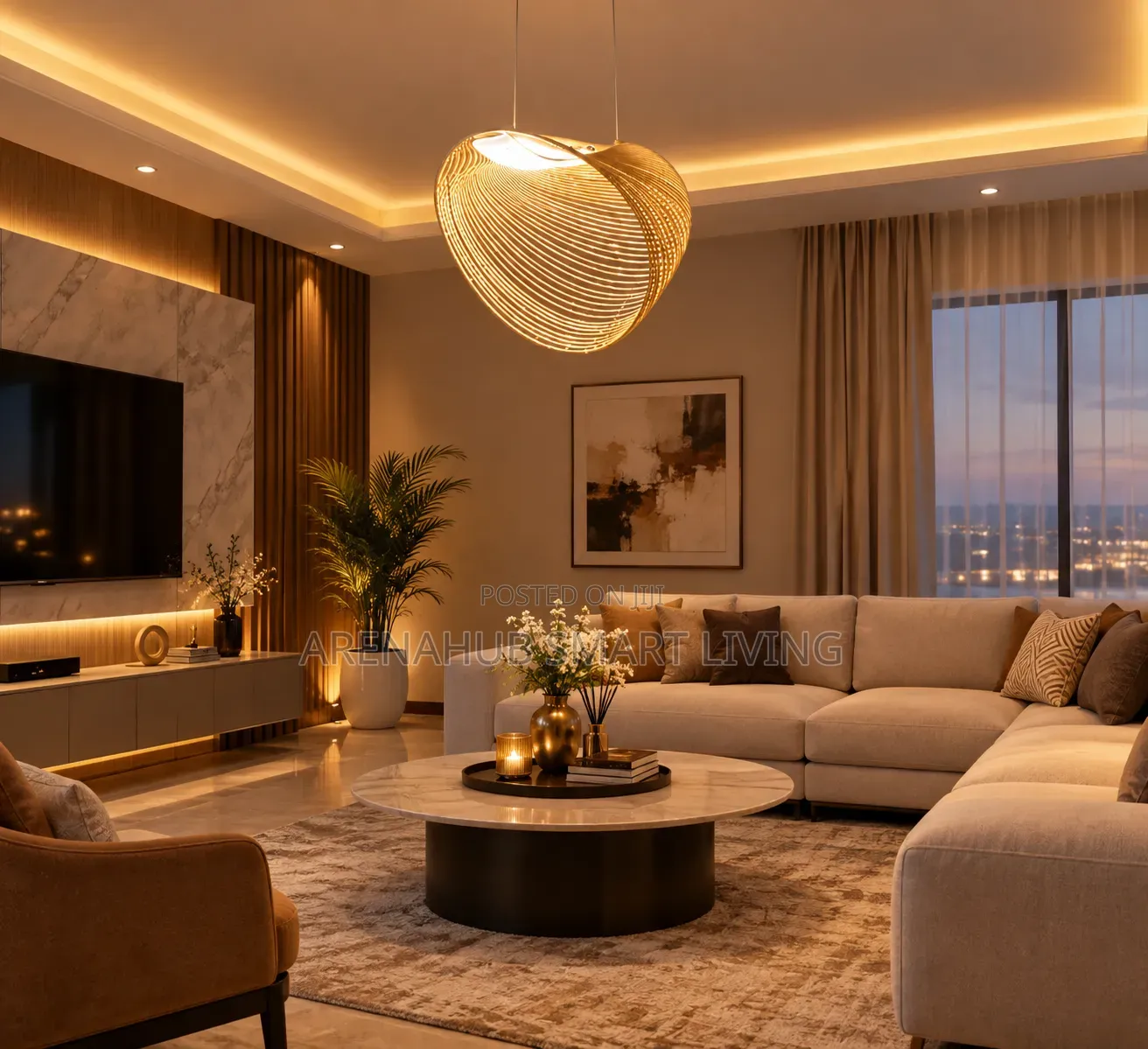 LED Wood Pendant Light for Bedroom Living Room Dining Room Restaurant