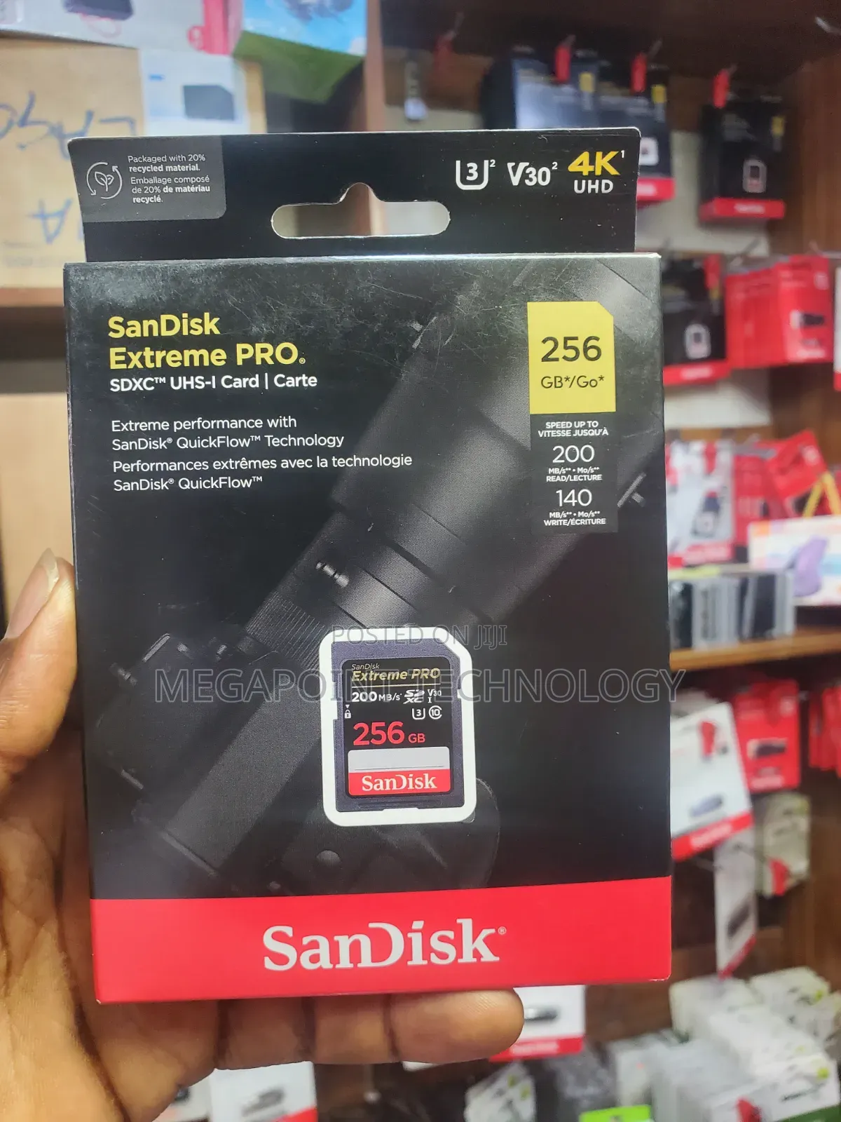 Sandisk Extreme Pro 256gb Sd Card 200mbps