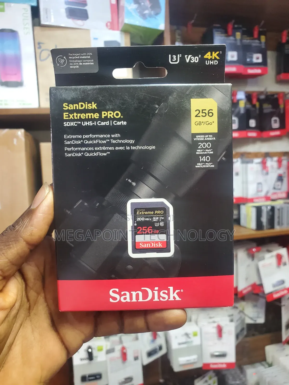Sandisk Extreme Pro 256gb Sd Card 200mbps