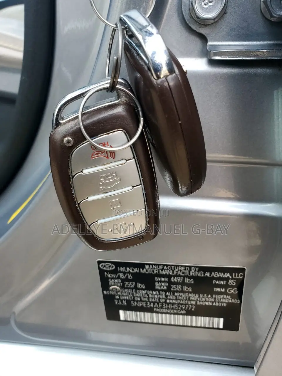 Hyundai Sonata 2017 Silver