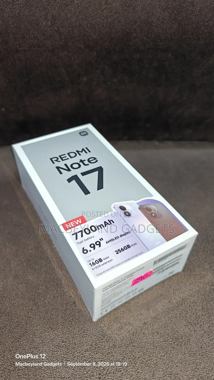 New Xiaomi Redmi Note 17 256 GB Purple