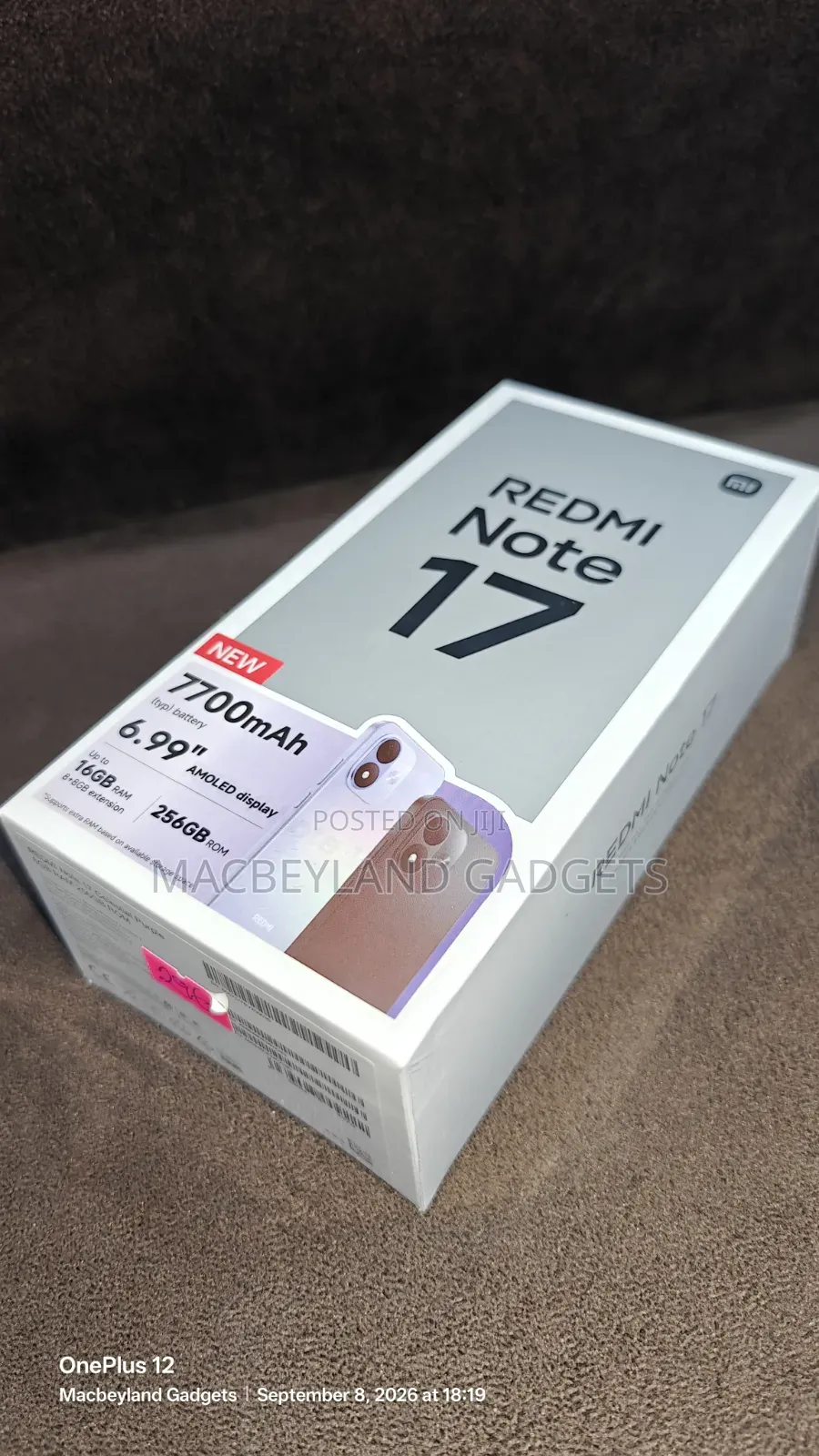 New Xiaomi Redmi Note 17 256 GB Purple