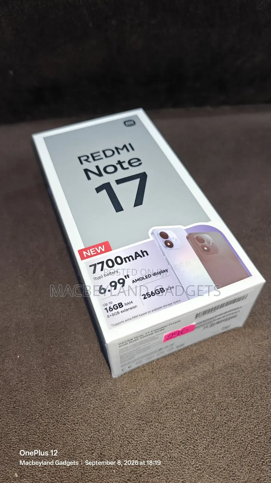 New Xiaomi Redmi Note 17 256 GB Purple
