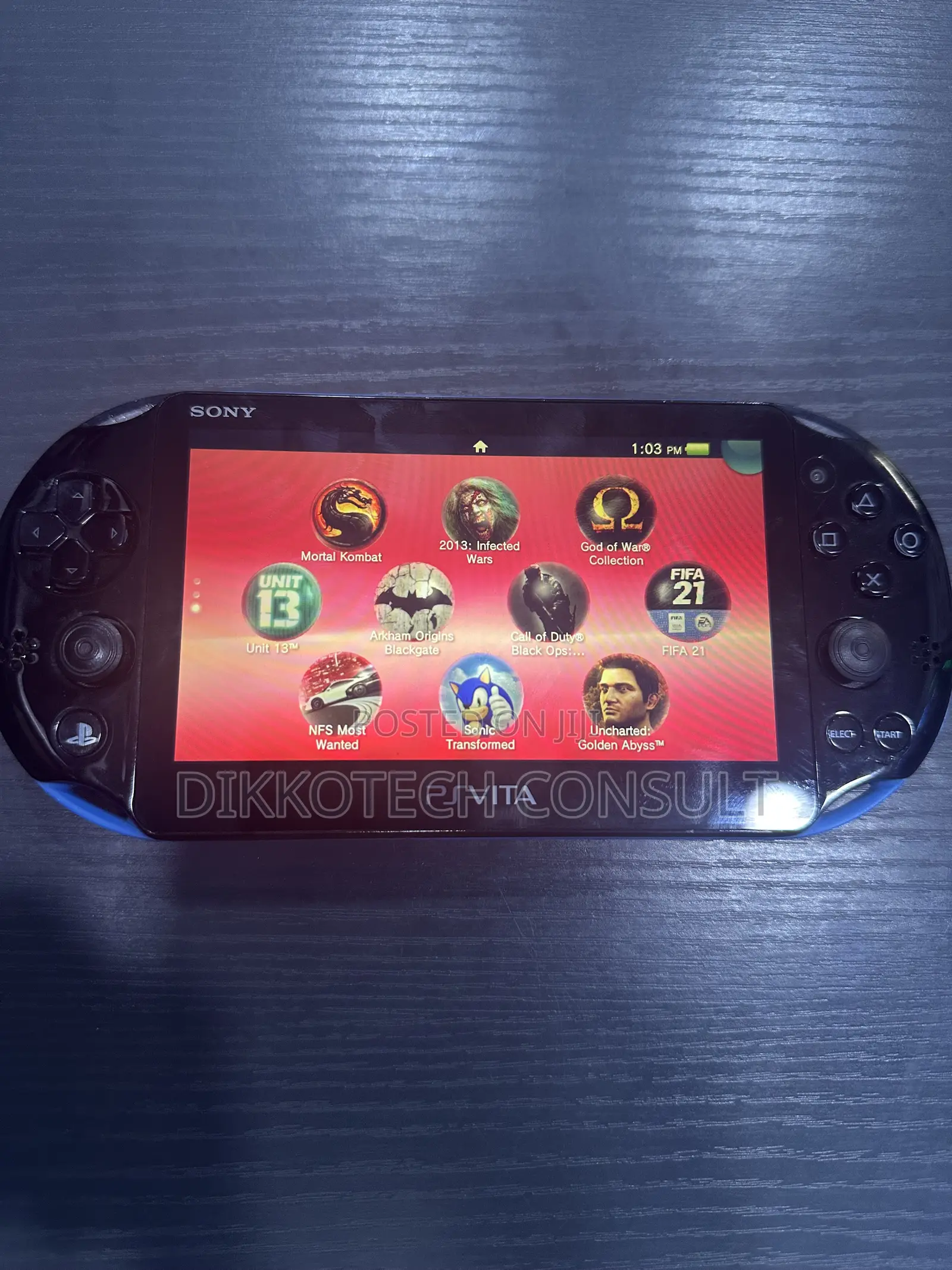 Sony PS Vita Slim PCH-2000 – Blue | 32GB Memory Card |