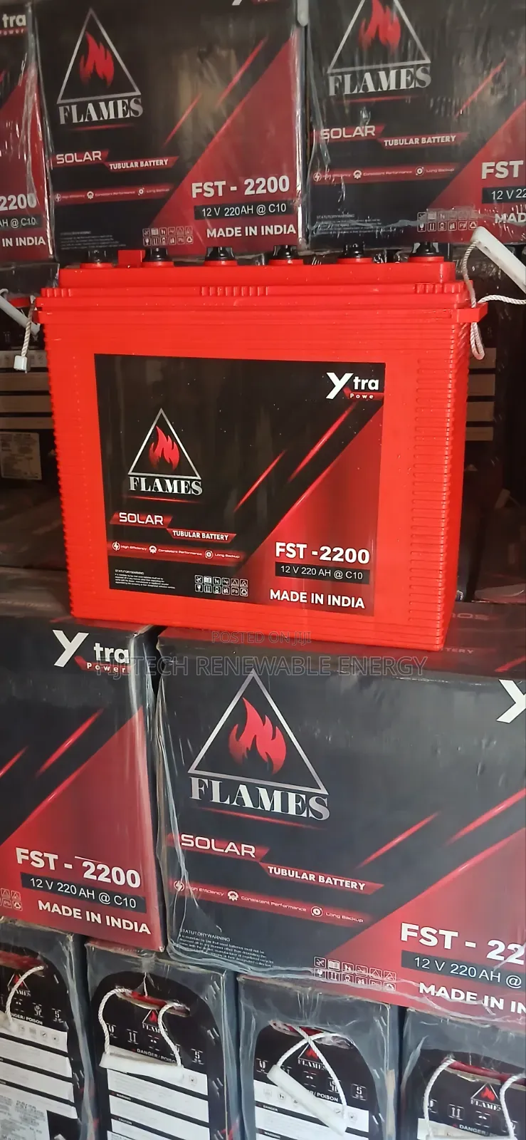 220ah Flames Tubular Battery
