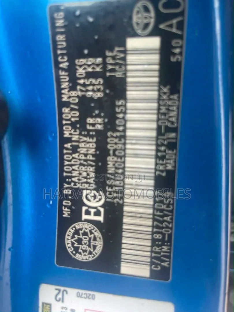 Toyota Corolla S 4dr Sedan (1.8L 4cyl 4A) 2010 Blue