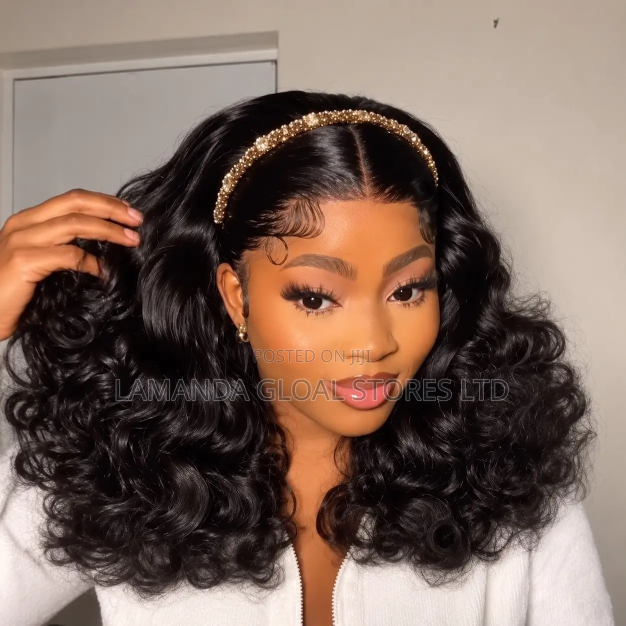 Short Loose Wave Middle Part HD Lace Front Bob Wig